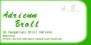 adrienn broll business card